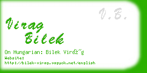 virag bilek business card